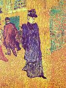 Henri de toulouse-lautrec, Jane Avril sortant du Moulin Rouge